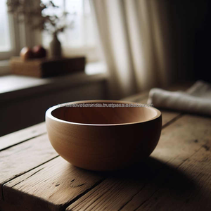 ชามไม้อะคาเซียสำหรับสลัดและผลไม้ชามไม้แบบใช้แล้วทิ้งสำหรับตกแต่งบ้าน - Product Image 2