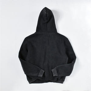 เสื้อฮู้ดดี้โอเวอร์ไซส์ผู้ชาย สีพื้น ผ้าฝ้ายเฟรนช์เทอร์รี่ มีกระเป๋า สวมใส่สบายๆ สำหรับฤดูใบไม้ร่วง ผ้าไม่เป็นขุย ทรงปกติ - Product Image 6