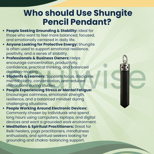 Pendentif Crayon en Shungite, Bijou Classique Unisexe pour Cadeaux d'Anniversaire et de Mariage - Product Image 5