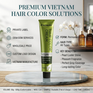 Crème colorante pour cheveux OEM ODM Pearl sans ammoniaque, longue durée, 50g à 500g - Product Image 1