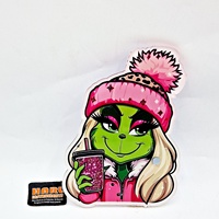 HARL - Nuevas Cajas de Pestañas con Diseño Navideño del Grinch, Placas Magnéticas Acrílicas Resistentes, Suministros para Extensiones de Pestañas