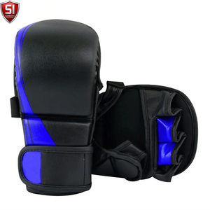 Guantes de Sparring MMA de Alta Calidad Hechos a Medida en Cuero PU Antideslizante con Correa de Muñeca Ajustable y Cierre de Gancho y Bucle para Adultos - Product Image 1