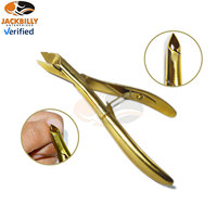 Coupe-ongles professionnels en acier inoxydable à bout courbé, robustes, pour podologie, lot de 6, pour ongles épais, coupe-ongles pour doigts, soins pour bébés