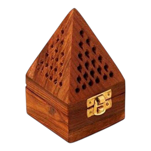 Wooden Pyramid Incense <b>Burner</b> Eco-Friendly Religious Aromatherapy Holder Decorative Indian Incense Fragrance Diffuser for Home - Product Image 2