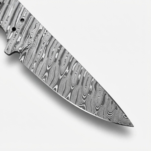 Lame de couteau en acier Damas faite à la main, pleine longueur, pour le dépecage et la chasse, fourniture pour la fabrication de couteaux DIY, vente en gros, directement du fabricant - Product Image 5
