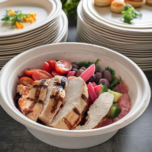 Vajilla ecológica sopas y ensaladera hecha de pulpa de caña de azúcar para restaurantes de picnic buffet - Product Image 3