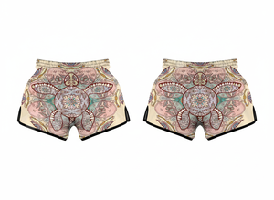 Shorts de sport pour hommes Muay Thai, vintage, imprimés sur mesure, avec logo personnalisé par sublimation, pour entraînement de boxe, kickboxing, MMA, gym. - Product Image 3