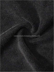 T-shirt décontracté d'été pour homme en jersey de coton/bambou, coupe droite, épaules tombantes, motif uni, anti-plis, séchage rapide, respirant - Product Image 5