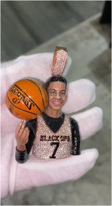 ลดราคาพิเศษ! จี้เพชรโมอิสซาไนต์ทรงสปอร์ตฮิปฮอปสำหรับผู้ชาย ทำจากเงินแท้ 925 คุณภาพ VVS  ผ่านการทดสอบเพชร - Product Image 4