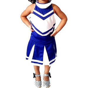 Costume de pom-pom girl pour enfants, tenue de cheerleading pour filles, tout-petits, jeunes, fête d'Halloween, déguisement sportif - Product Image 3