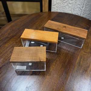 Caja de Dulces ArabianWood Pearl, Organizador de Dulces de Madera y Acrílico Hecho a Mano de Primera Calidad con Incrustaciones de Concha para Dulces de Ramadán y Decoración para el Iftar - Product Image 6