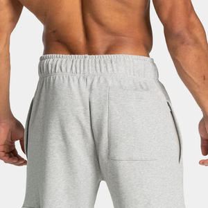 <b>Men's</b> Gray Cargo Sweatpants <b>Elastic</b> Waist Drawstring Multiple Pockets Casual Midweight Cotton Breathable Knitted Fabric - Product Image 5