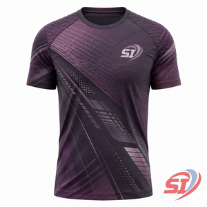 เสื้อยืดวิ่งออกกำลังกายผู้ชาย แขนกุด ขายส่ง สกรีนลายตามสั่ง ระบายเหงื่อได้ดี เสื้อสำหรับฝึกซ้อมกีฬา สีพลัมกราไฟต์ แอโร - Product Image 1