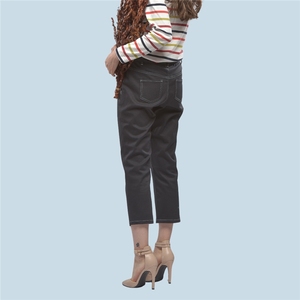 Pantalon respirant élégant en coton ODM Office avec poches pour dames - Product Image 6