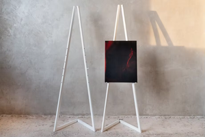 Brass Tabletop <b>Easel</b> Stand Geometric Design Minimalist Home Decor Indoor Living Room Durable - Product Image 5