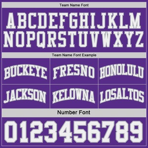 Reversible Basketball Jersey Set Purple Gray Sublimated Team Name 00 Moisture Wicking Athletic Uniform Adult Unisex - Product Image 2