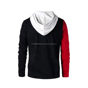 Sudadera con Capucha Personalizada para Hombre, Talla Grande, Básica, de Algodón, con Bolsillo Tipo Canguro, Técnica de Relieve, Sudadera con Capucha - Product Image 2
