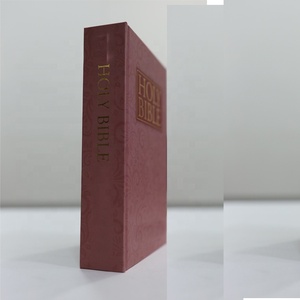 ปกแข็งหนัง PU คุณภาพสูงสีชมพูสั่งพิมพ์พระคัมภีร์ศักดิ์สิทธิ์พร้อมริบบิ้นคั่นหนังสือ - Product Image 3