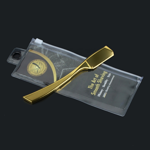 Maquinilla de Afeitar de Seguridad de Hoja Única con Mango Recto y Logotipo Personalizado para Barbería - Product Image 5