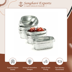 Worldwide Selling High on Demand Powder Coated <b>Galvanized</b> Metal Flower Pot for Outdoor Home Garden and Nursery Decor - Product Image 2