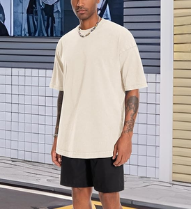 Heavyweight Wholesale Cotton Vintage Black Printed Large Graphic Tees Acid Wash Men Oversize Crew Neck Shirts Distressed T-Shirt - Product Image 6