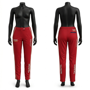 Pantalones de Cricket para Mujer, 240 GSM, Poliéster y Spandex, Tela Transpirable, Paneles Laterales Blancos y Verdes, Malla de Ventilación, Logotipo Personalizado por Sublimación - Product Image 4