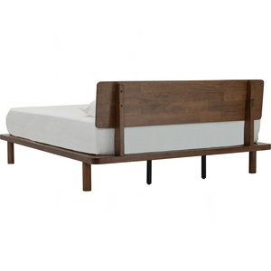 Cama de Plataforma de Madera Sólida Estilo Moderno de Mediados de Siglo con Cabecera, Tamaño Queen, Muebles para Dormitorio - Product Image 5