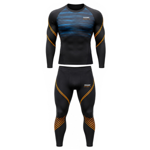 Trajes Deportivos Rash Guard Personalizados con Diseños de Sublimación OEM/ODM, Rash Guard Elástico para BJJ y MMA, Rash Guard para Hombre, Jiu Jitsu - Product Image 5