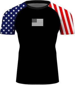 Tenue d'arts martiaux sur mesure, rashguard MMA de haute qualité pour hommes, fitness/grappling, course à pied, séchage rapide, respirant, spandex/polyester - Product Image 3