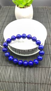 Natural 925 Silver Rhodium Plated Round <b>Beaded</b> Charm <b>Bracelet</b> with Black Cherry Baltic Amber Handmade Jewelry Wholesale Gift - Product Image 1