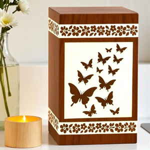 Custom Engraved Wooden Resin Urn <b>Box</b>: <b>Pet</b>/Human <b>Memorial</b> Keepsake urn <b>Memorial</b> Keepsake by AYAANS - Product Image 3