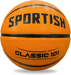 Basketball Size <b>5</b> Orange – Durable Rubber Construction for Superior Grip and Bounce, Designed for Indoor & Outdoor <b>Play</b> - Product Image 1