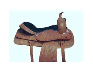 Silla de montar western DD hecha a mano para equitación, equipo y accesorios de cuero genuino duradero, fabricada en India - Product Image 3