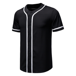 Camiseta Casual de Manga Corta con Cuello Redondo para Hombre, Color Negro, con Ribete en Contraste Blanco, Corte Regular, Color Sólido, Tejido de Punto Transpirable, 100% - Product Image 6