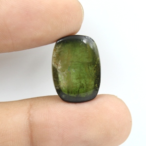 Turmalina verde natural, gema de corte ovalado, piedra suelta para la fabricación de joyas, turmalina suelta, precio al por mayor. - Product Image 3