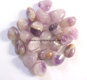 Wholesale Natural Healing Gemstone Palm <b>Crystal</b> Grey Anguri Agate Tumbled Stone <b>for</b> Palm Home <b>Decoration</b> Ornament - Product Image 2