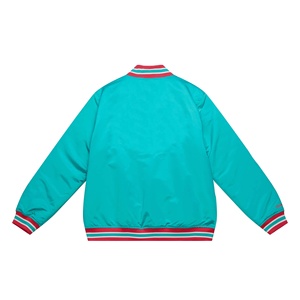 Customized Logo High Quality Satin Varsity Jacket with Best Embroidery Winter High Street Style <b>Waterproof</b> & Breathable for Men - Product Image 3