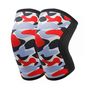 Genouillère de compression élastique pour femme, motif camouflage, en polyester - Product Image 6