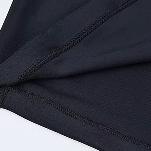 Maillot de bain à manches longues pour homme, noir, à séchage rapide, en polyester, pour la natation, l'entraînement sportif, la remise en forme, le surf, le cyclisme - Product Image 6