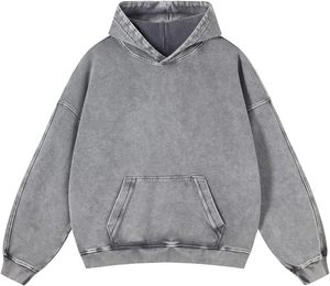 Sudadera con Capucha Extra Grande para Mujer, Nueva Colección 2026, Color Sólido, Diseño con Bolsillos, Estilo Casual, Algodón French Terry, Corte Regular, Ropa de Otoño - Product Image 5