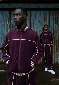 Conjuntos Deportivos de Terciopelo al Por Mayor, Personalizados OEM, MOQ Bajo de 50 Piezas, Traje Deportivo de Terciopelo Transpirable de Dos Piezas para Hombre, Tallas Grandes, Invierno - Product Image 3