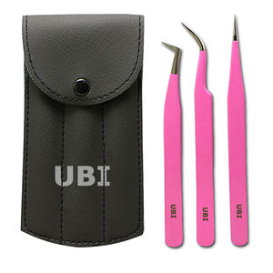 Juego de Pinzas para Cejas de Acero con Alto Contenido de Carbono UBI Professional, con Puntas Puntiagudas Duraderas, Kit de Volumen 3D/6D - Product Image 2