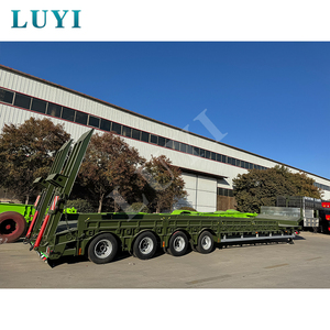 2025 4 xle 70 טון <span class=keywords><strong>40</strong></span> רגל 13.5 מ 'מטעין הידראולי חדש משאית נמוך מיטה נמוכה חצי טריילר מחיר המפעל - Product Image 3