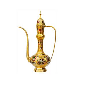 Vintage Brass <b>Kettle</b> <b>Tea</b> Pot Surahi Samovar Traditional Peetal Chai <b>Kettle</b> Water Pot for Pooja Temple Decor Home Decoration - Product Image 6