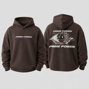 เสื้อฮู้ดดี้สตรีทแวร์ทรงโอเวอร์ไซส์สำหรับผู้ชาย ผ้าคอตตอนหนานุ่ม รับผลิตแบบ OEM ODM ขายส่งจากโรงงาน - Product Image 1
