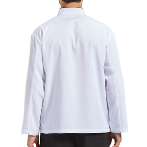 เสื้อเชฟขายส่ง ผ้าฝ้าย เสื้อคลุมครัวมืออาชีพ ร้านอาหาร เบเกอรี่ บริการจัดเลี้ยง ชุดยูนิฟอร์มเสื้อเชฟ - Product Image 3