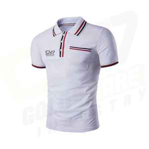 Camiseta Polo Bordada Personalizada OEM para Hombre, Algodón Premium Transpirable de Manga Corta, Venta al Por Mayor, Uniforme Corporativo, Ropa de Golf - Product Image 1