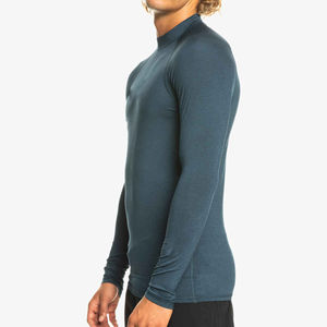 <b>Men's</b> Long Sleeve Breathable Rash Guard Compression <b>Swim</b> Shirt Mock Neck Quick Dry Stretch UV Protection Surf Sports <b>Top</b> XS - Product Image 1