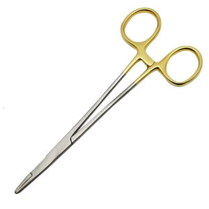 Olsen Hegar Needle Holder, Needle Driver with Scissors Cutting Edges, Scissor Clamp Forceps with Tungsten Carbide (6 Inch) Stain - Product Image 1