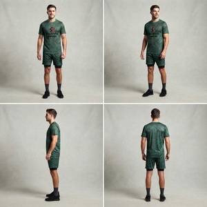 Custom sublimation soccer team uniform youth jersey and shorts <b>set</b> breathable 100% polyester sports wear football uniforms <b>kids</b> - Product Image 4